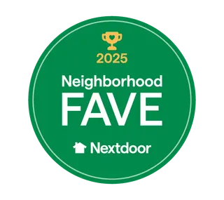 Nextdoor Neighborhood Fave 2025 award earned by AirWorks Solutions