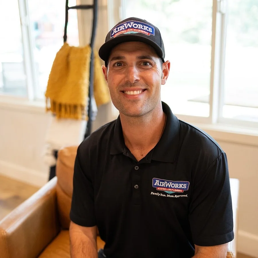 Kevin Allen, Co-Founder and Service Lead of AirWorks Heating, Air & Plumbing